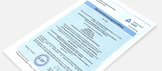 Atest od LGA Norimberg