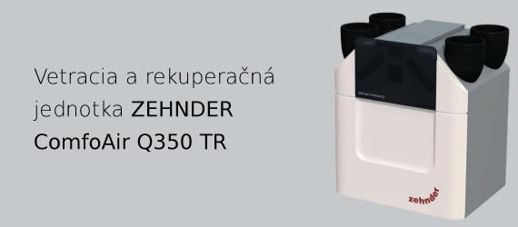 Centrálna a rekuperačná jednotka ZEHNDER