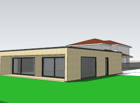 drevodom bungalov 105