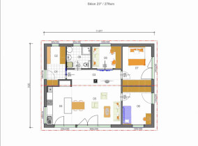 drevodom Jubileum Profi 87 - pôdorys