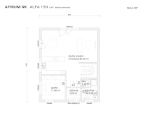 pôdorys 1.NP Alfa 150