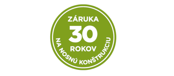 Kvalita potvrdená mimoriadnou zárukou 30 rokov