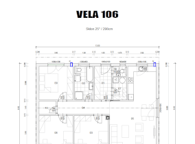 Pôdorys Vela 106