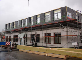 Nadstavba poschodia v meste Rokycany